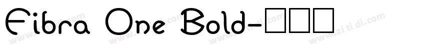 Fibra One Bold字体转换